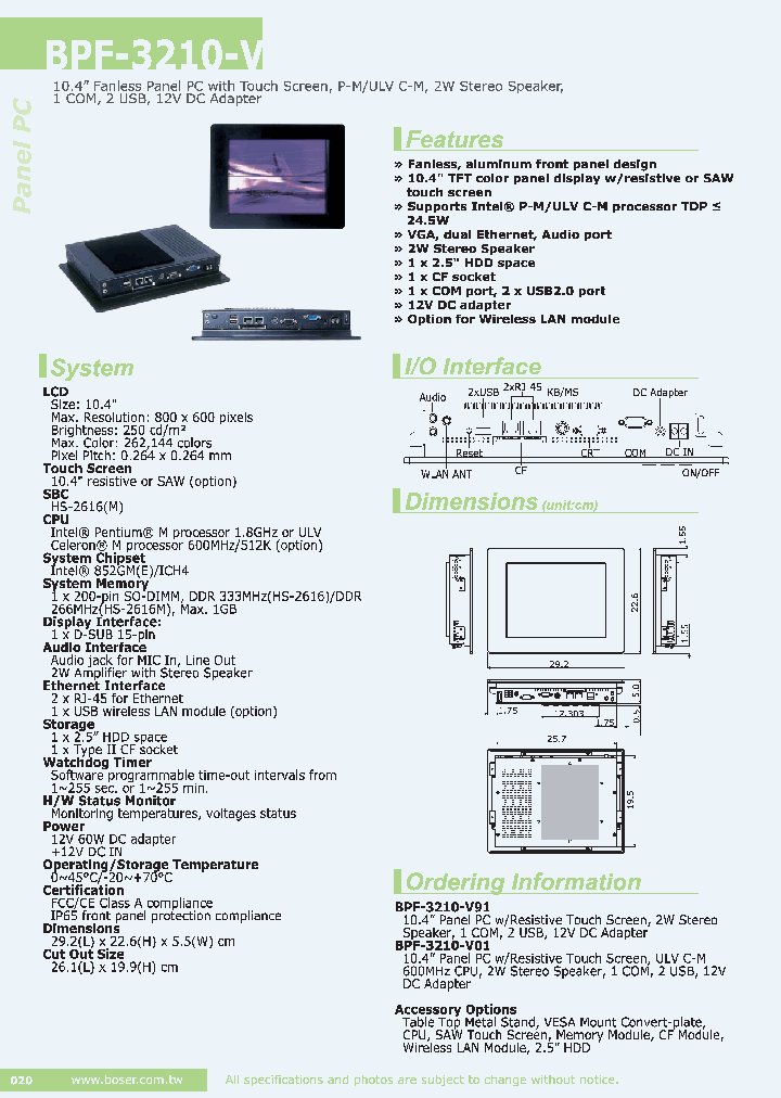 BPF-3210-V01_7084366.PDF Datasheet