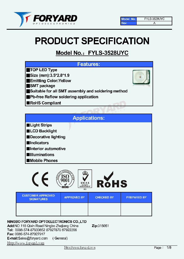 FYLS-3528UYC12_7090300.PDF Datasheet