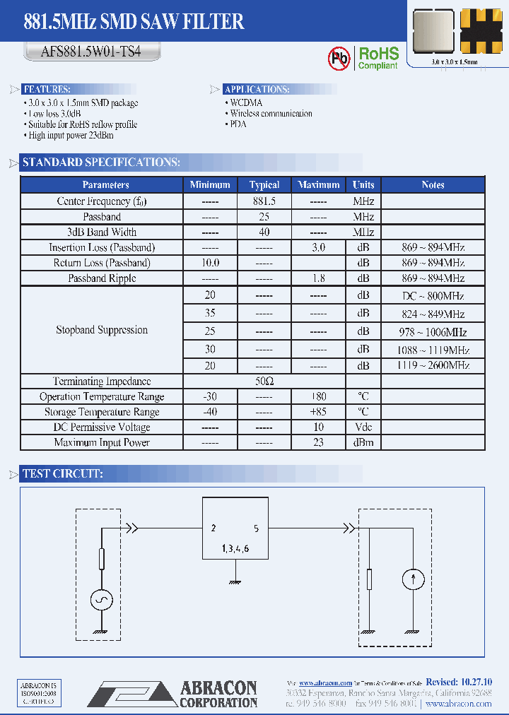 AFS8815W01-TS4_7076495.PDF Datasheet