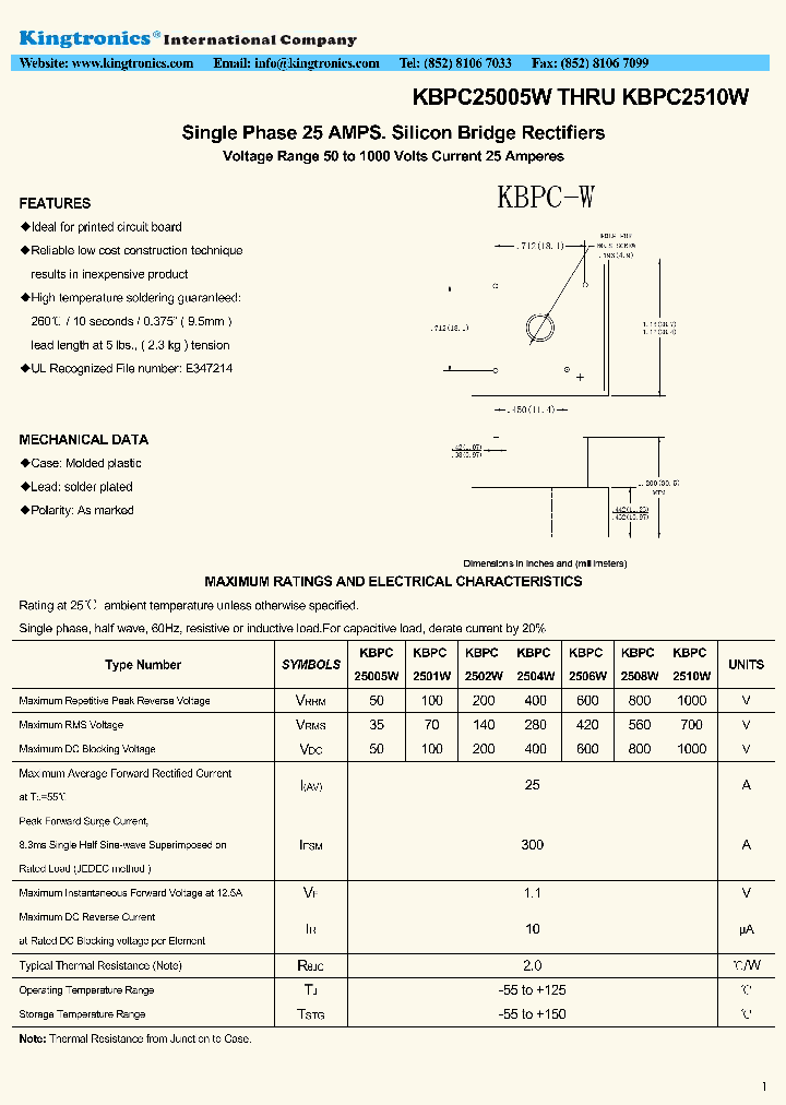 KBPC25005W-KBPC2510W_7101900.PDF Datasheet
