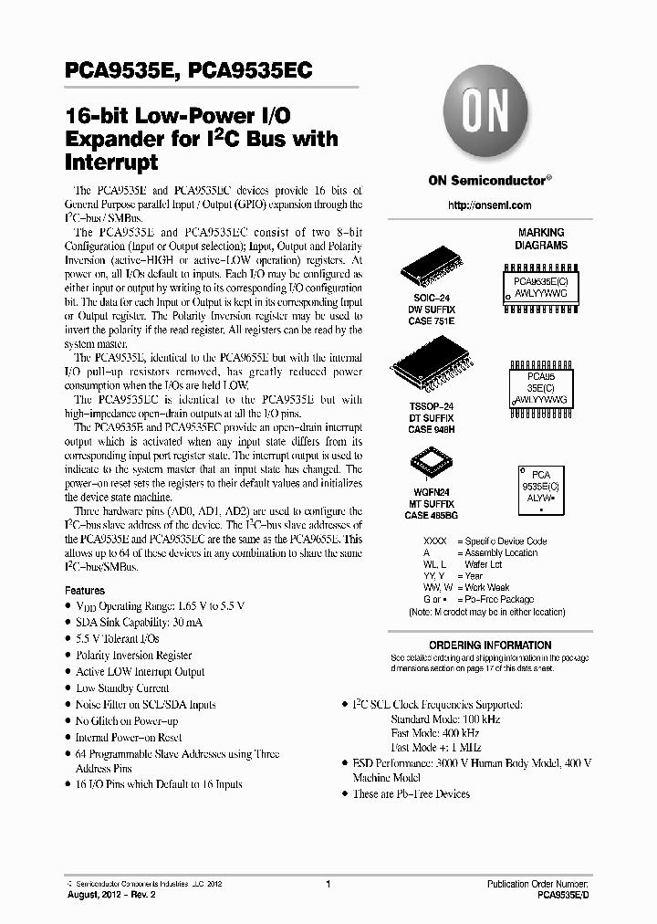 PCA9535ECMTTXG_7105217.PDF Datasheet