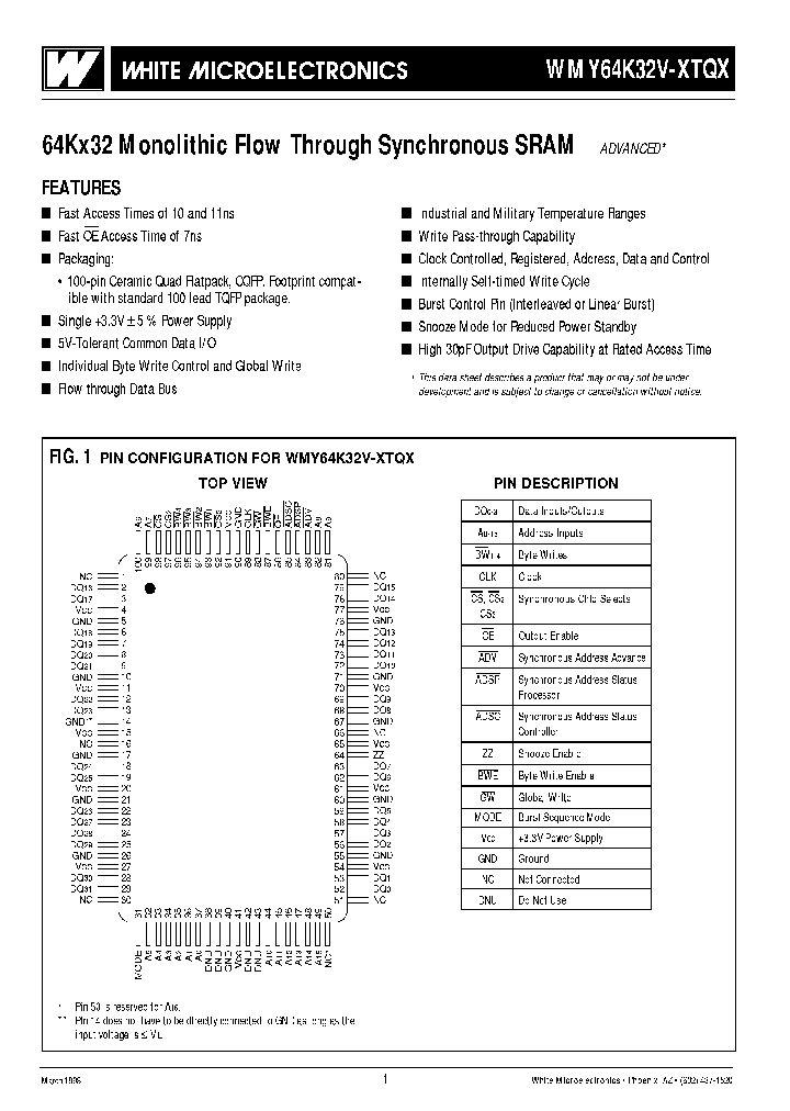 WMY64K32V-11TQM_7099111.PDF Datasheet