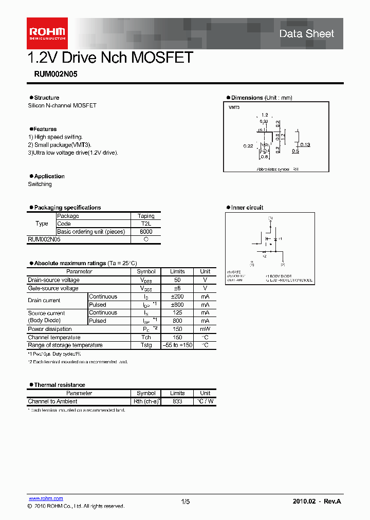 RUM002N05T2L_7110008.PDF Datasheet