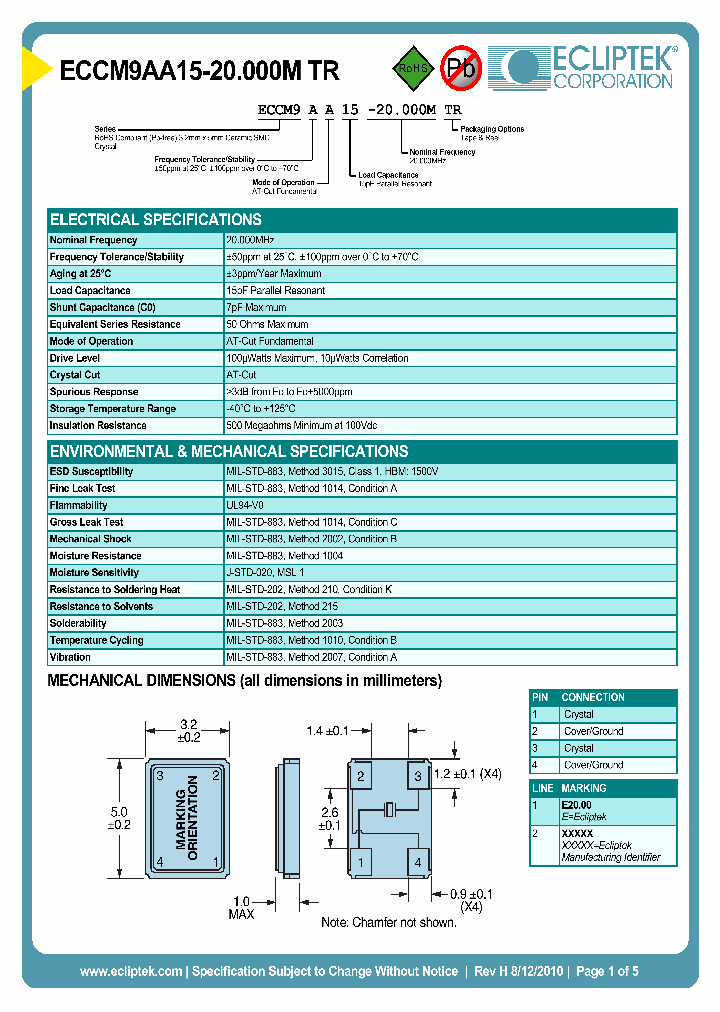 ECCM9AA15-20000MTR_7125356.PDF Datasheet