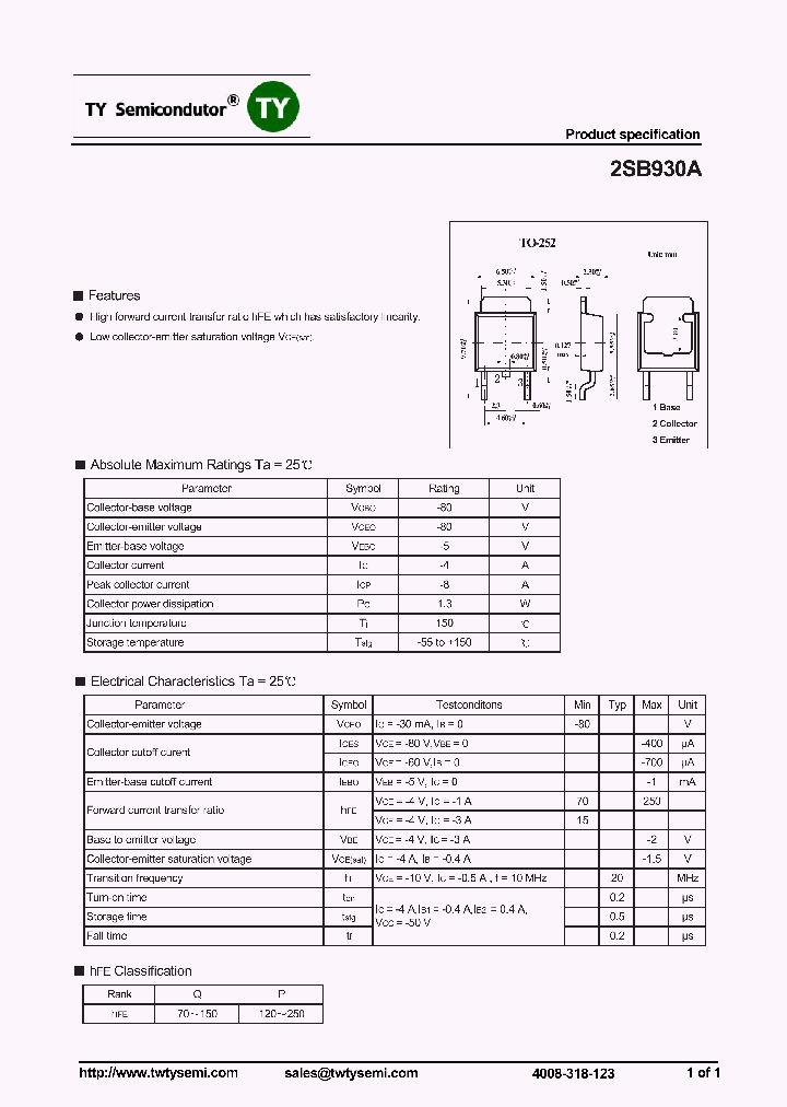 2SB930A_7130649.PDF Datasheet