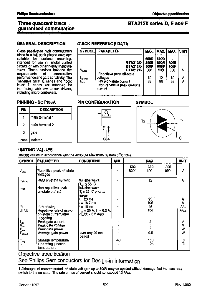 BTA212X-500F_7140736.PDF Datasheet Download --- IC-ON-LINE