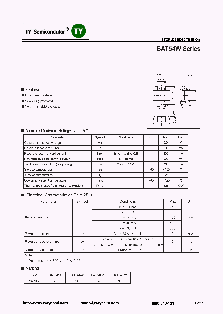 BAT54AW_7170424.PDF Datasheet