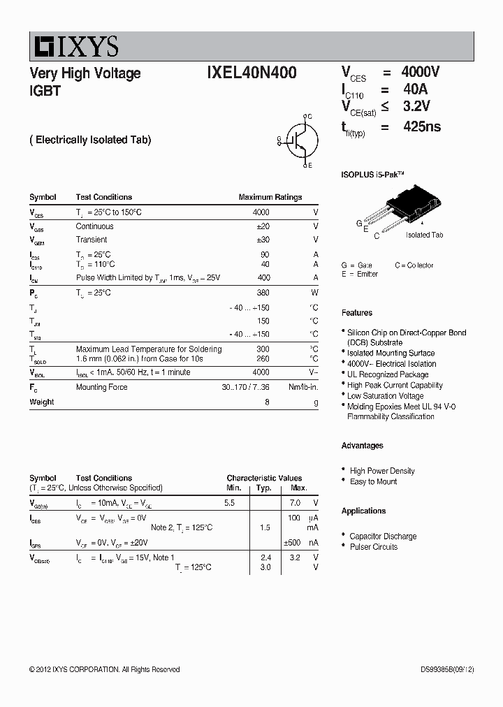 IXEL40N400_7191557.PDF Datasheet