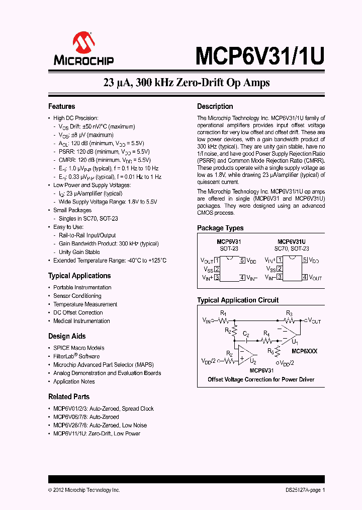 MCP6V31UT-ELT_7198396.PDF Datasheet