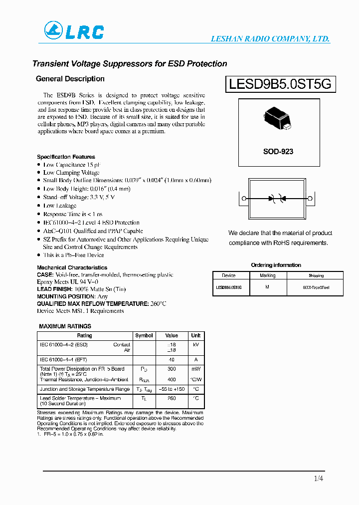 LESD9B50ST5G_7212049.PDF Datasheet