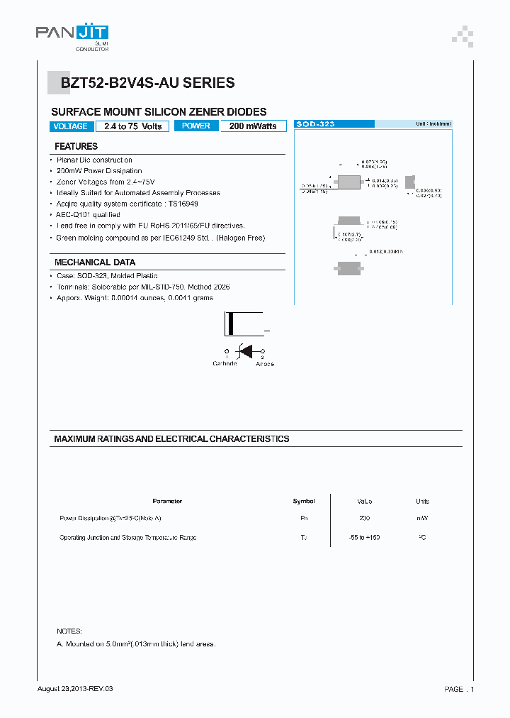 BZT52-B10S-AU_7219696.PDF Datasheet