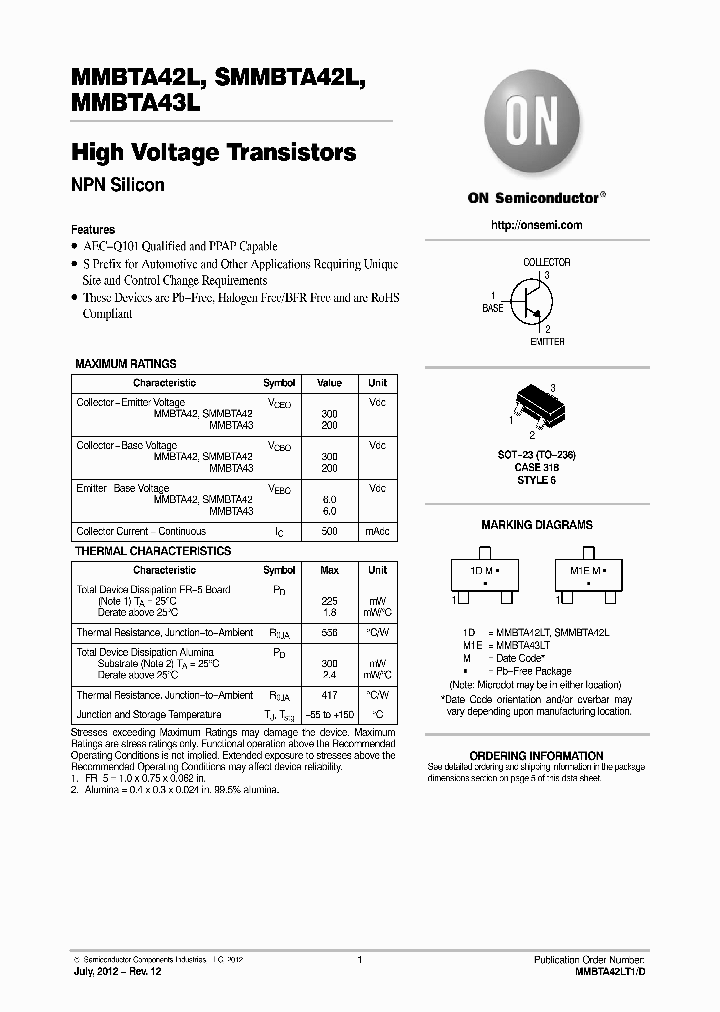 SMMBTA42L_7220865.PDF Datasheet