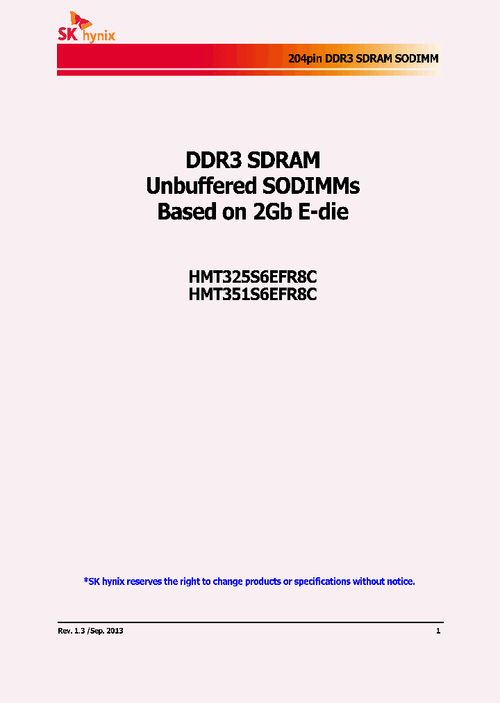 HMT351S6EFR8C-G7_7224178.PDF Datasheet