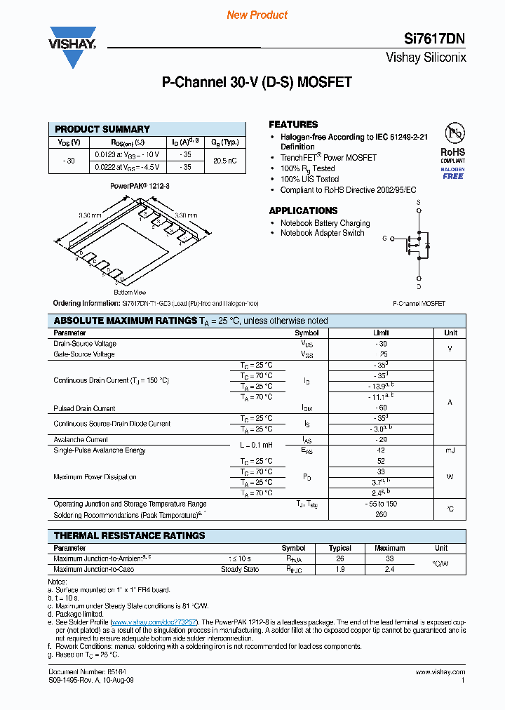 SI7617DN-T1-GE3_7225283.PDF Datasheet