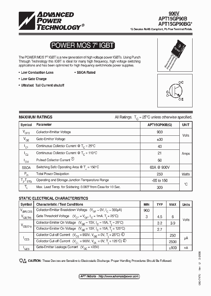 APT15GP90B06_7232315.PDF Datasheet