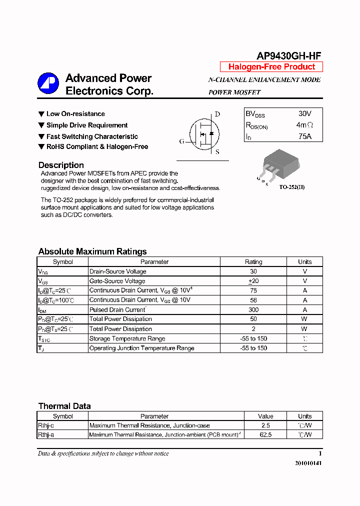 AP9430GH-HF_7237320.PDF Datasheet