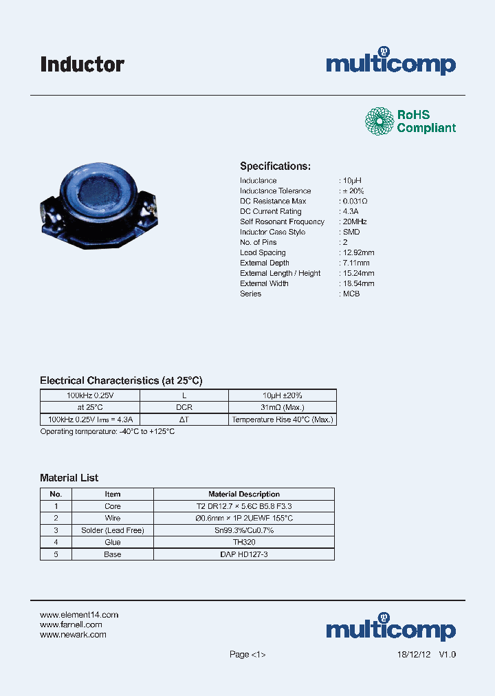 MCBF7330-100MU_7239589.PDF Datasheet
