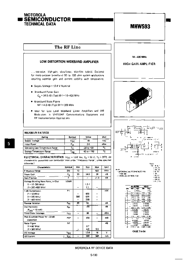 MOTOROLAINC-MHW593_7242153.PDF Datasheet