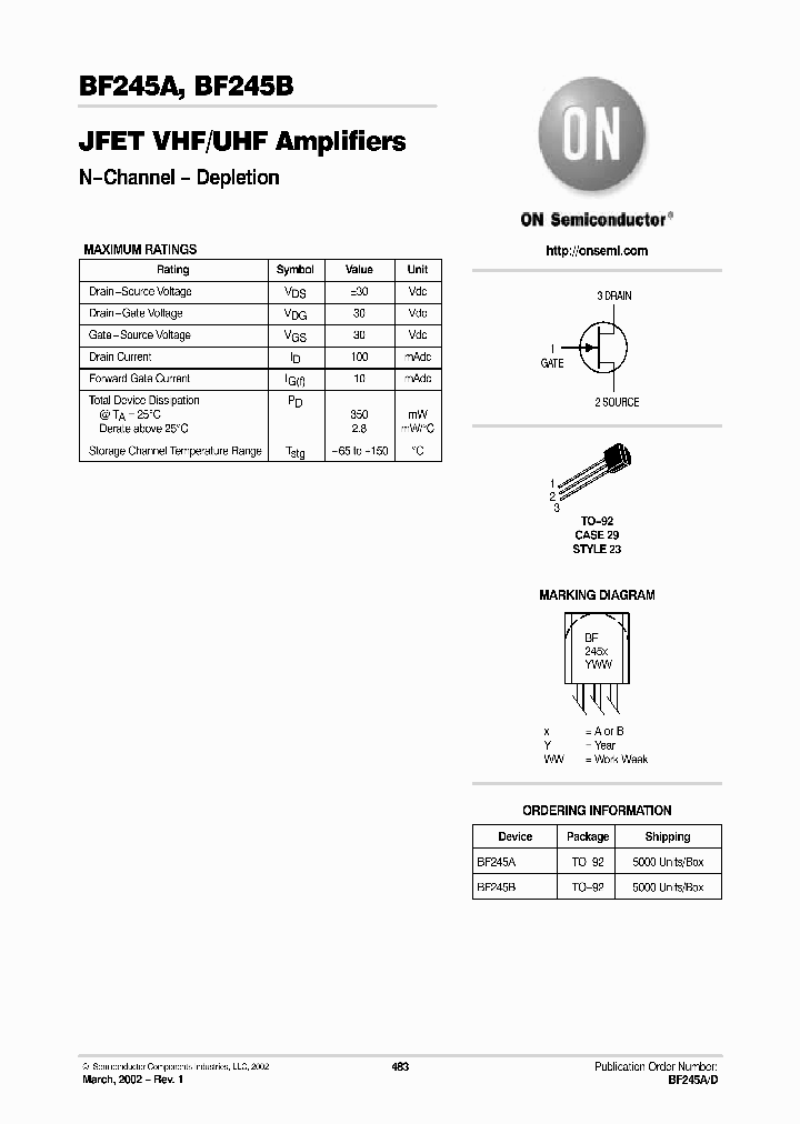 BF245A_7243288.PDF Datasheet Download --- IC-ON-LINE