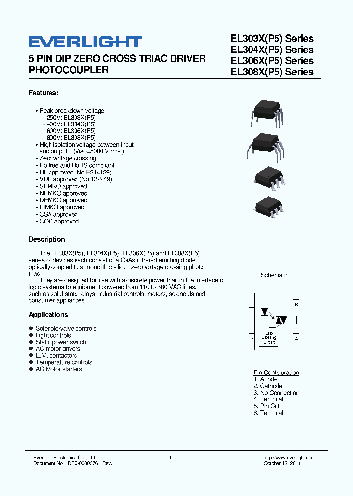 EL3031_7249230.PDF Datasheet Download --- IC-ON-LINE