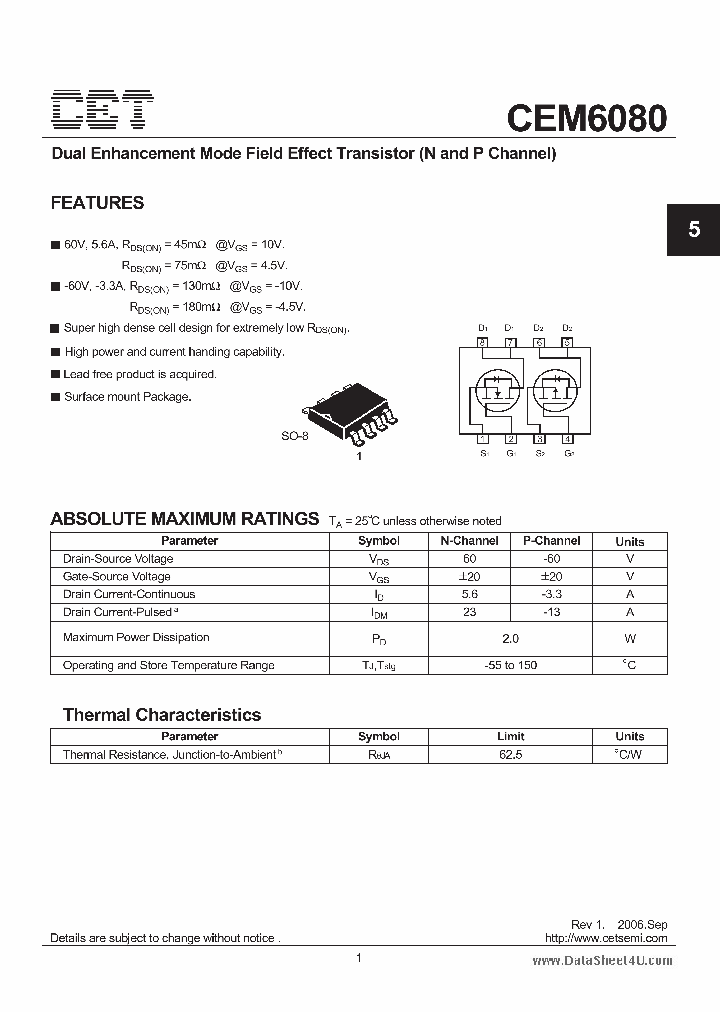 CEM6080_7250517.PDF Datasheet