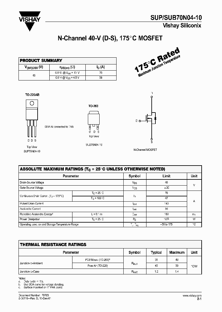 SUP70N04-10_7251954.PDF Datasheet