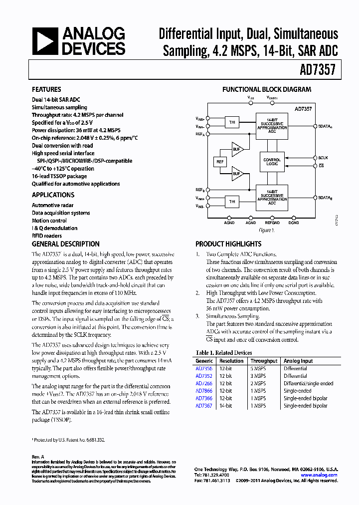 AD7357WYRUZ_7255302.PDF Datasheet