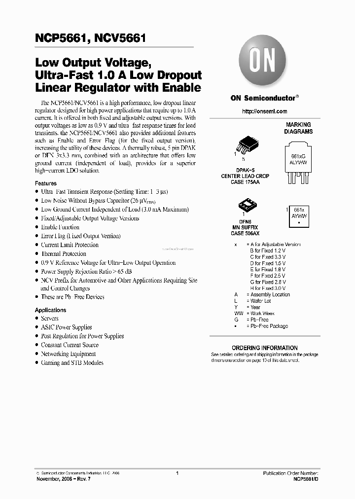 NCV5661_7258703.PDF Datasheet Download --- IC-ON-LINE