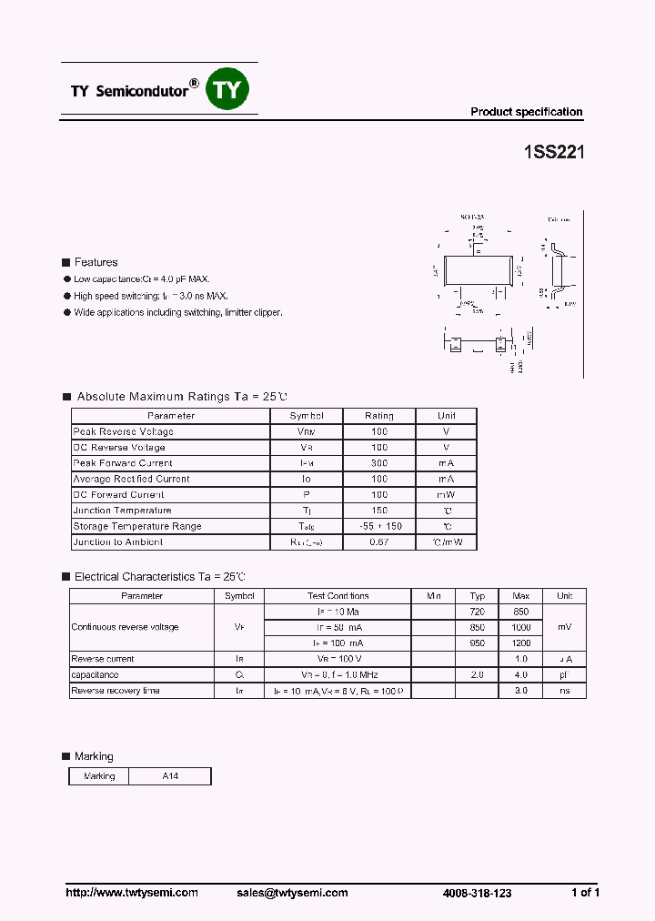 1SS221_7265410.PDF Datasheet