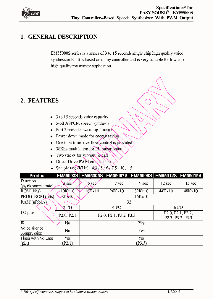 ELANMICROELCTRONICSCORP-EM55015S_7265931.PDF Datasheet