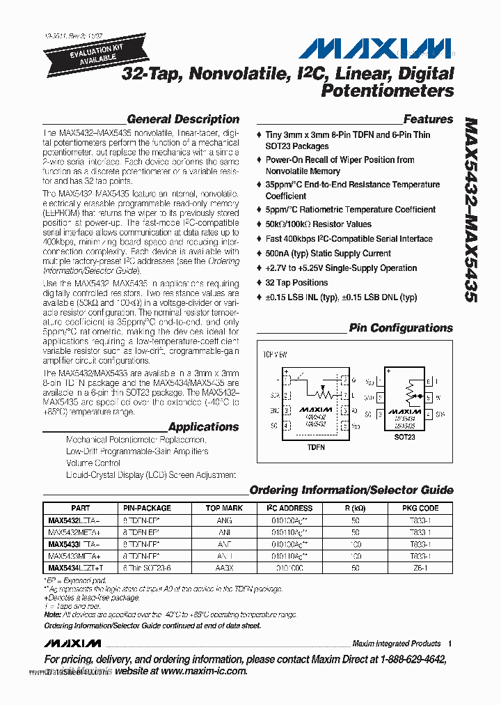 MAX5434_7269938.PDF Datasheet