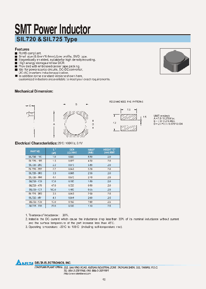 SIL725-100_7271567.PDF Datasheet