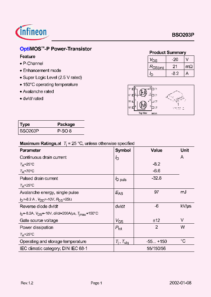 BSO203P_7272116.PDF Datasheet