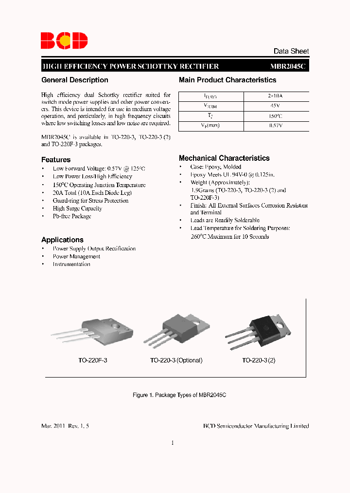 MBR2045CT-G1_7272727.PDF Datasheet