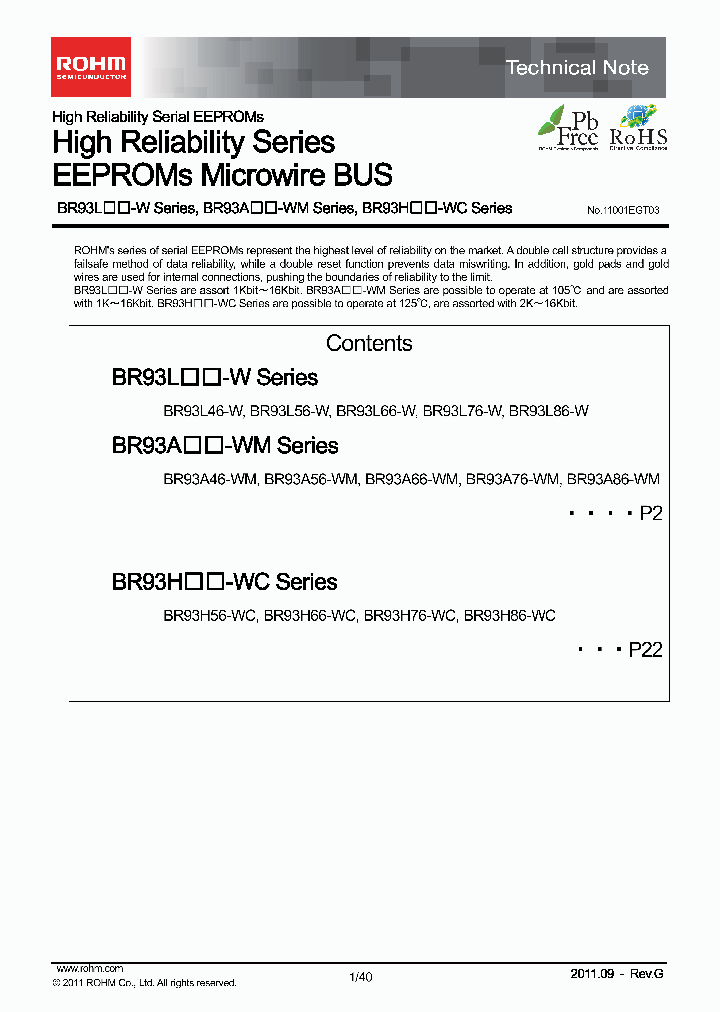 BR93L46RFLE2_7274333.PDF Datasheet Download