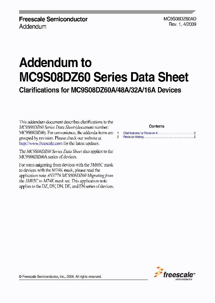 MC9S08DZ60F1V_7281390.PDF Datasheet