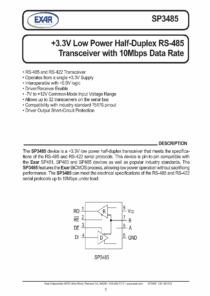SP3485EN-L_7281184.PDF Datasheet Download --- IC-ON-LINE