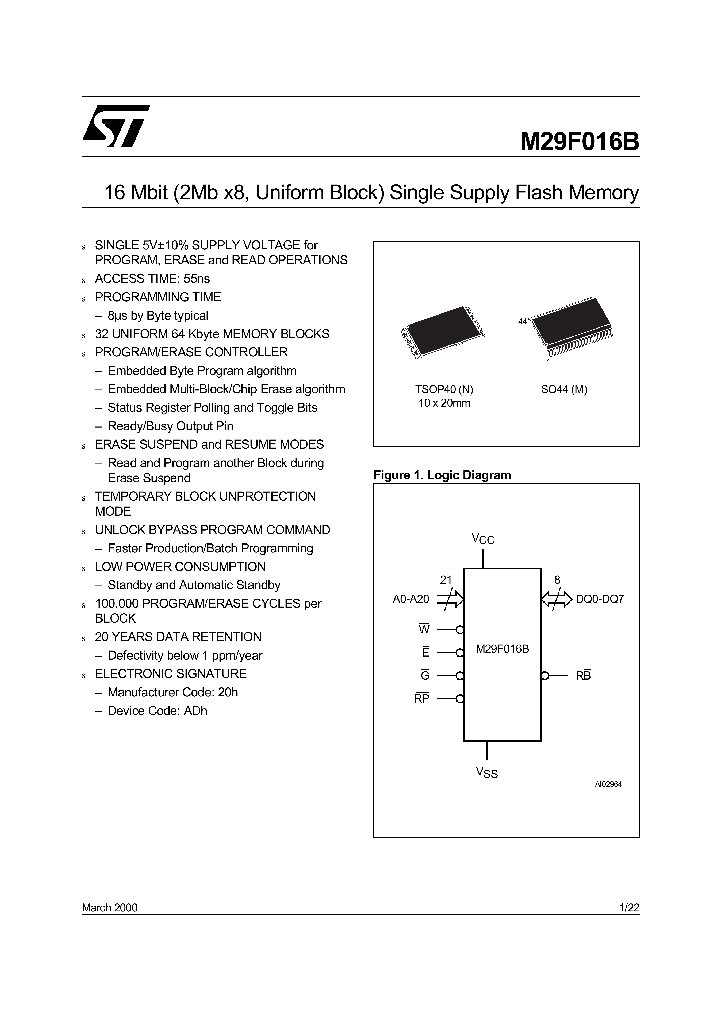 M29F016B90N1T_7293033.PDF Datasheet