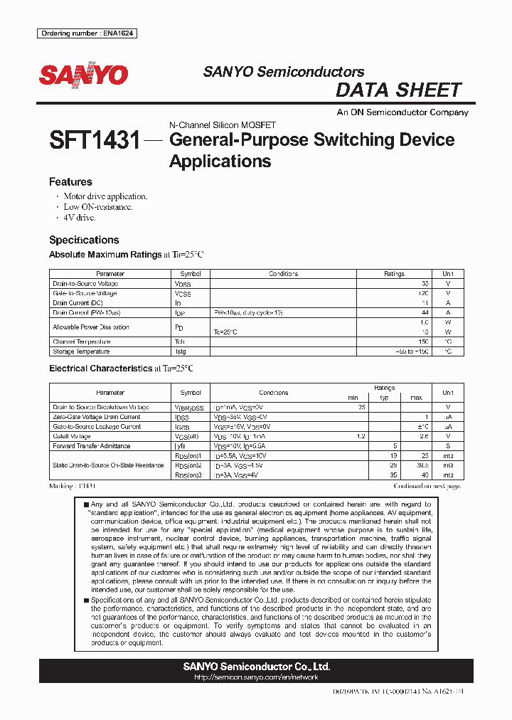 SFT1431_7294400.PDF Datasheet