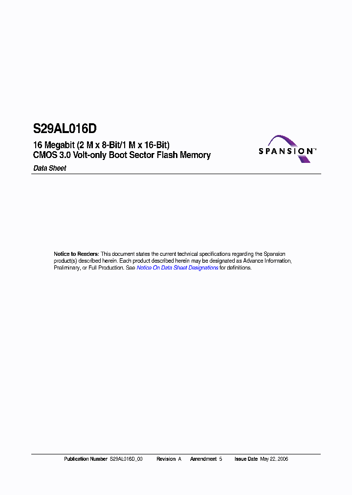 S29AL016D70BFI13_7294952.PDF Datasheet