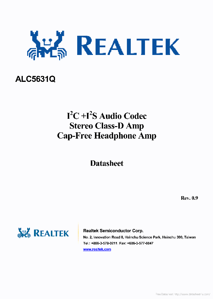 ALC5631Q_7300104.PDF Datasheet