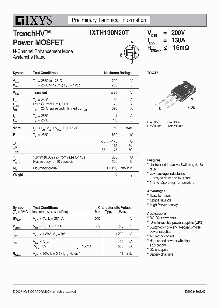 IXTH130N20T_7302959.PDF Datasheet