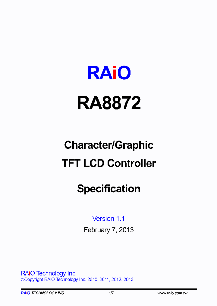 RA8872_7304678.PDF Datasheet