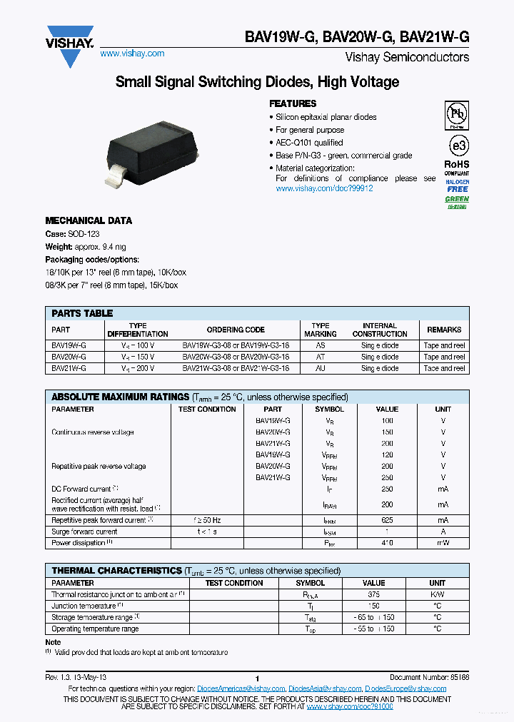 BAV21W-G_7305959.PDF Datasheet