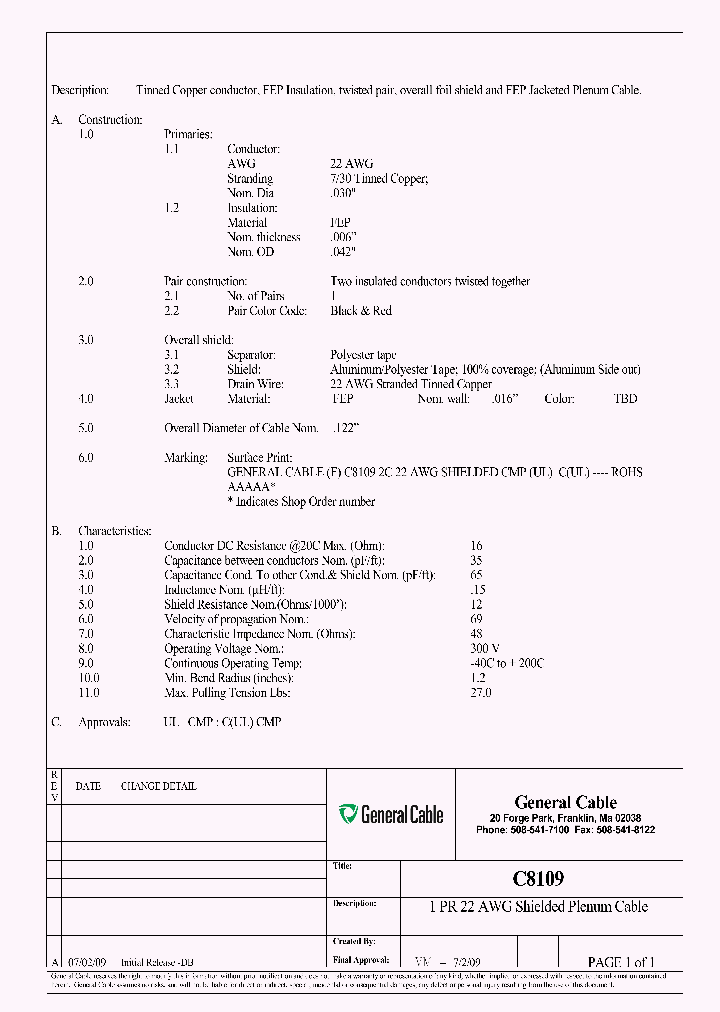 C8109_7307038.PDF Datasheet