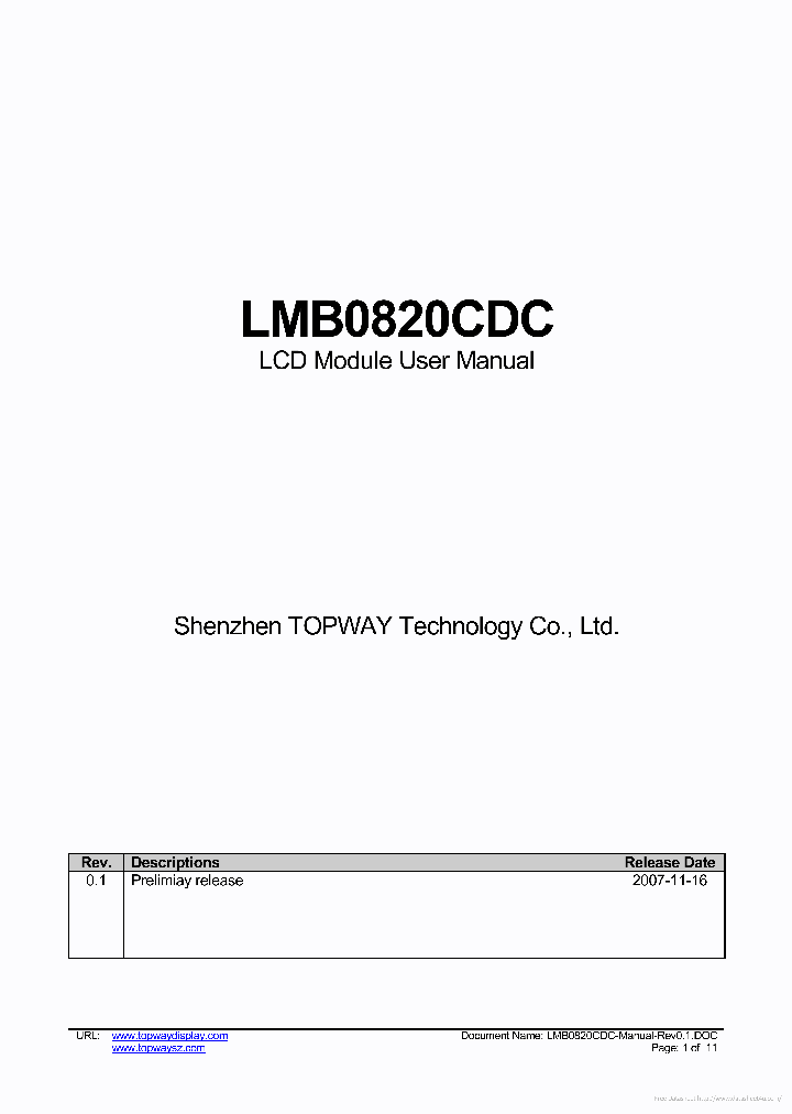 LMB0820CDC_7314136.PDF Datasheet
