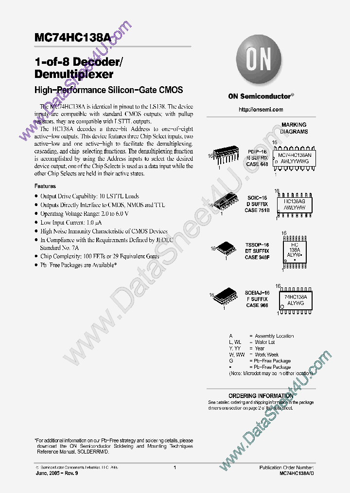 MC74HC138A_7316769.PDF Datasheet