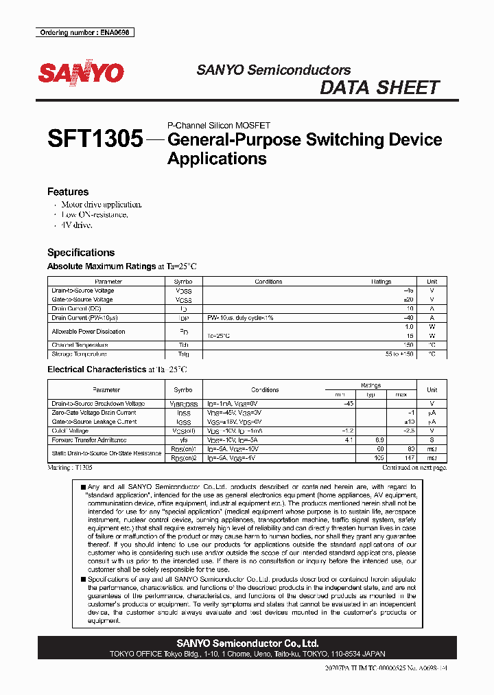 SFT1305_7320020.PDF Datasheet