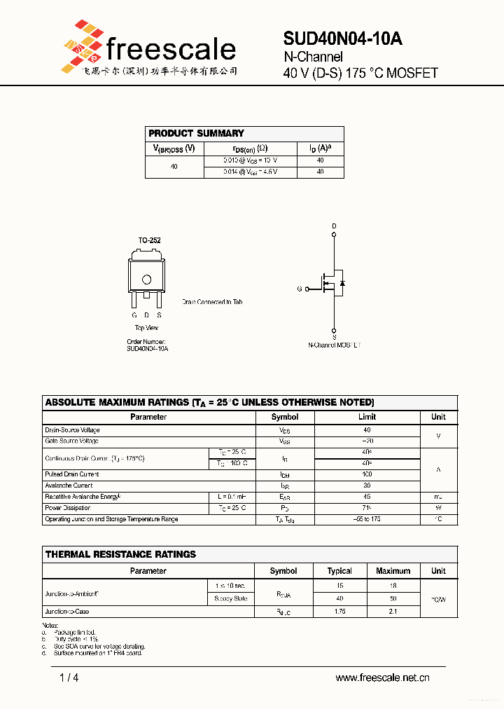 SUD40N04-10A_7325233.PDF Datasheet