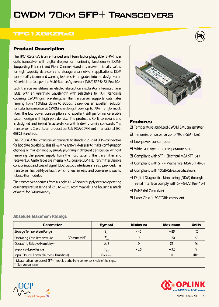 TPC1XGKZRC00010G_7329520.PDF Datasheet Download --- IC-ON-LINE